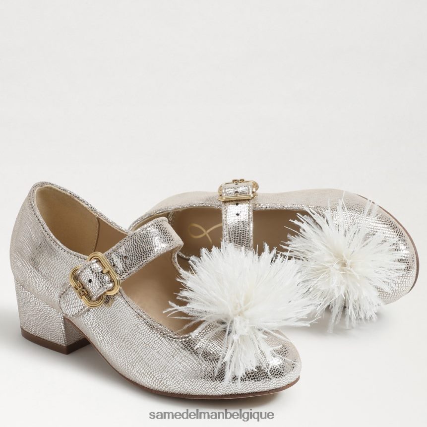 Mary Jane à talon bloc Talia Sam Edelman enfants argent doux JZ0XZ01047 chaussure