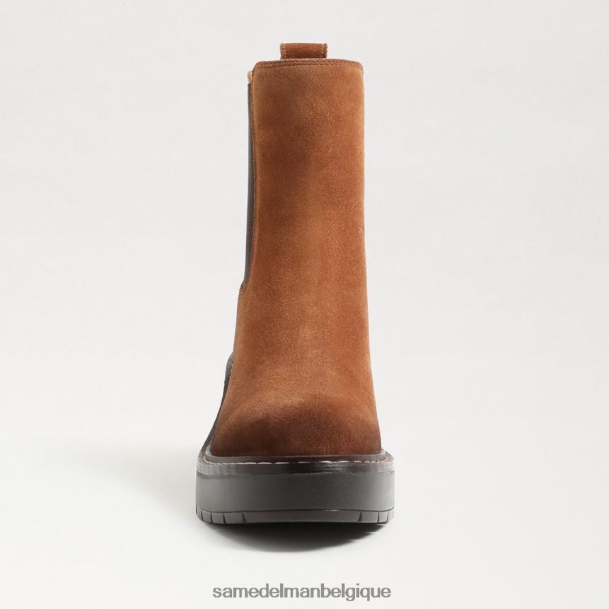 botte chelsea anderson Sam Edelman femmes marron frontière JZ0XZ0756 chaussure