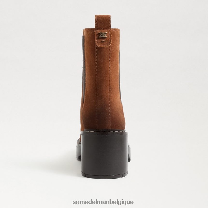 botte chelsea anderson Sam Edelman femmes marron frontière JZ0XZ0756 chaussure