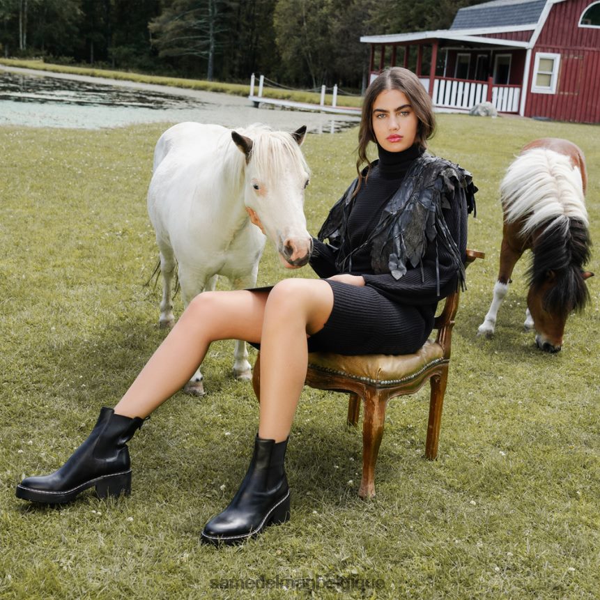 botte chelsea anderson Sam Edelman femmes marron frontière JZ0XZ0756 chaussure