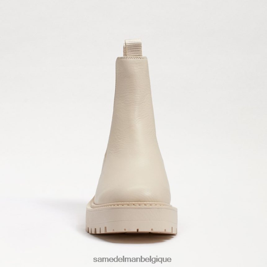 botte chelsea laguna Sam Edelman femmes cuir ivoire moderne JZ0XZ0458 chaussure