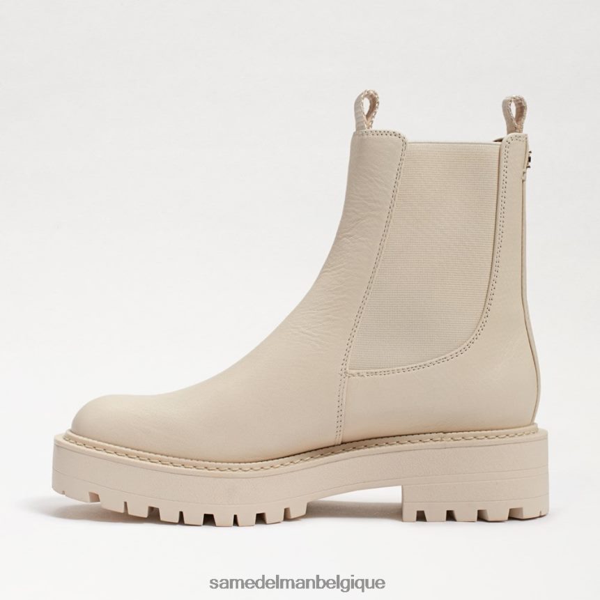 botte chelsea laguna Sam Edelman femmes cuir ivoire moderne JZ0XZ0458 chaussure