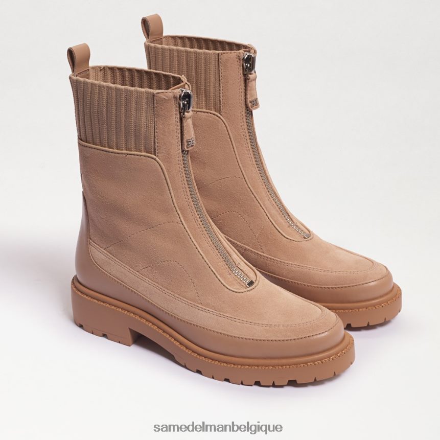 bottines chelsea à semelle crantée Leone Sam Edelman femmes daim sésame JZ0XZ0871 chaussure