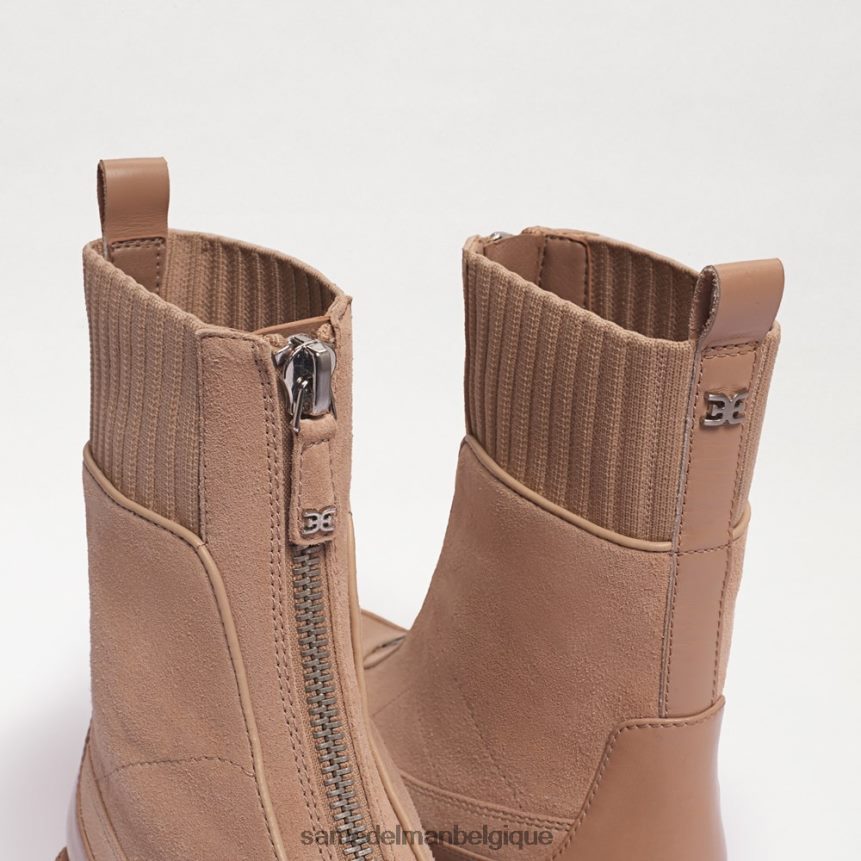 bottines chelsea à semelle crantée Leone Sam Edelman femmes daim sésame JZ0XZ0871 chaussure
