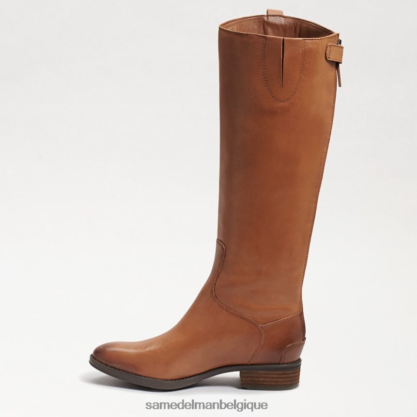 botte d'équitation en cuir Penny Sam Edelman femmes cuir de whisky JZ0XZ0416 chaussure