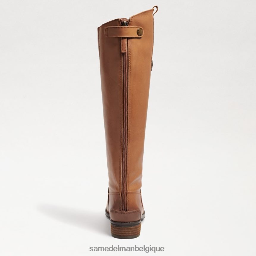 botte d'équitation en cuir Penny Sam Edelman femmes cuir de whisky JZ0XZ0416 chaussure
