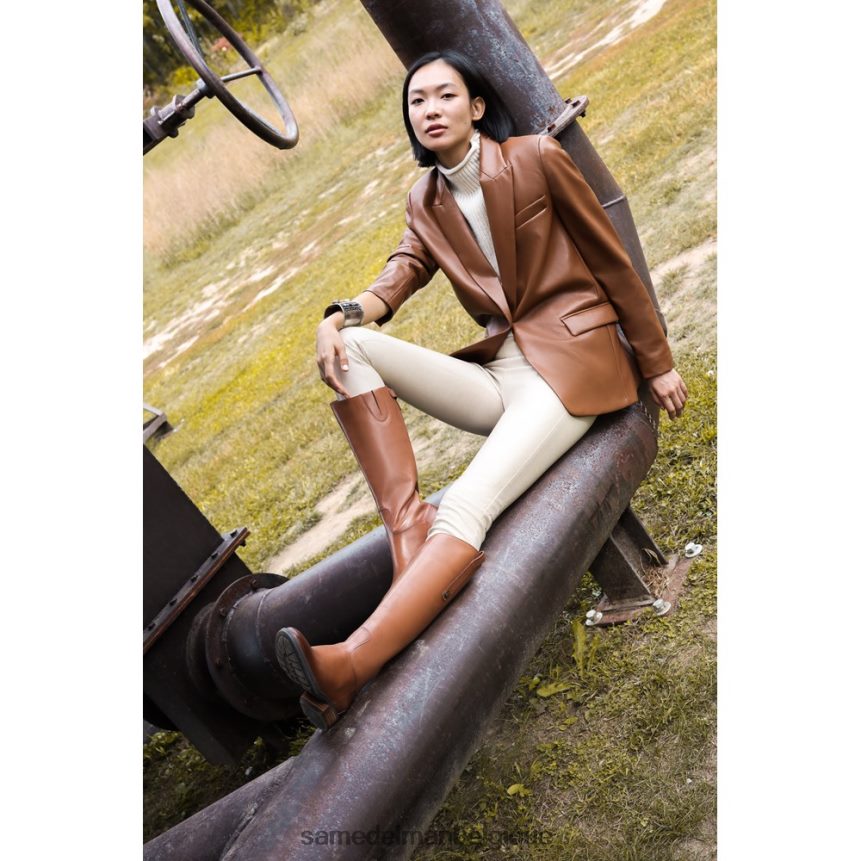 botte d'équitation en cuir Penny Sam Edelman femmes cuir de whisky JZ0XZ0416 chaussure