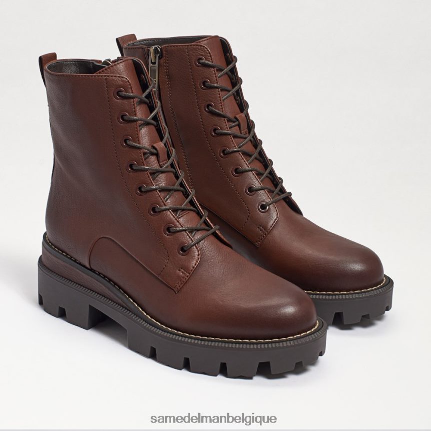 botte de combat à plateforme mansardée Sam Edelman femmes marron foncé JZ0XZ0627 chaussure