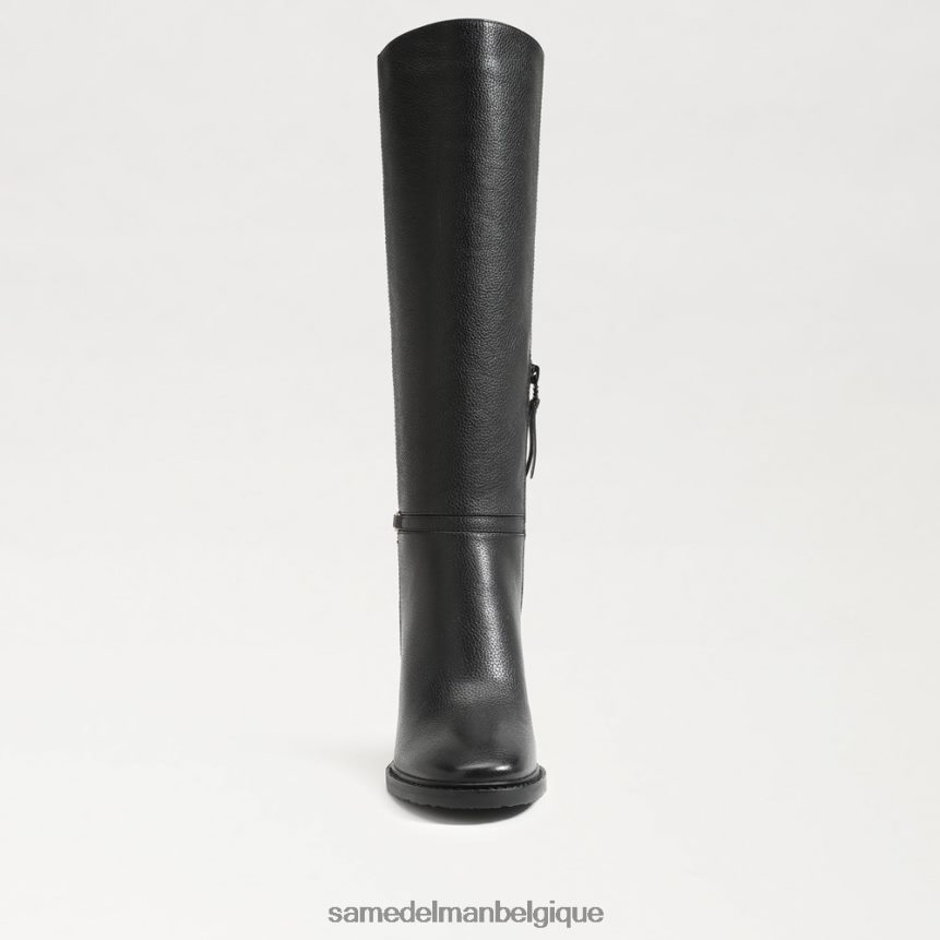 botte haute Elsy Sam Edelman femmes Cuir noir JZ0XZ0798 chaussure