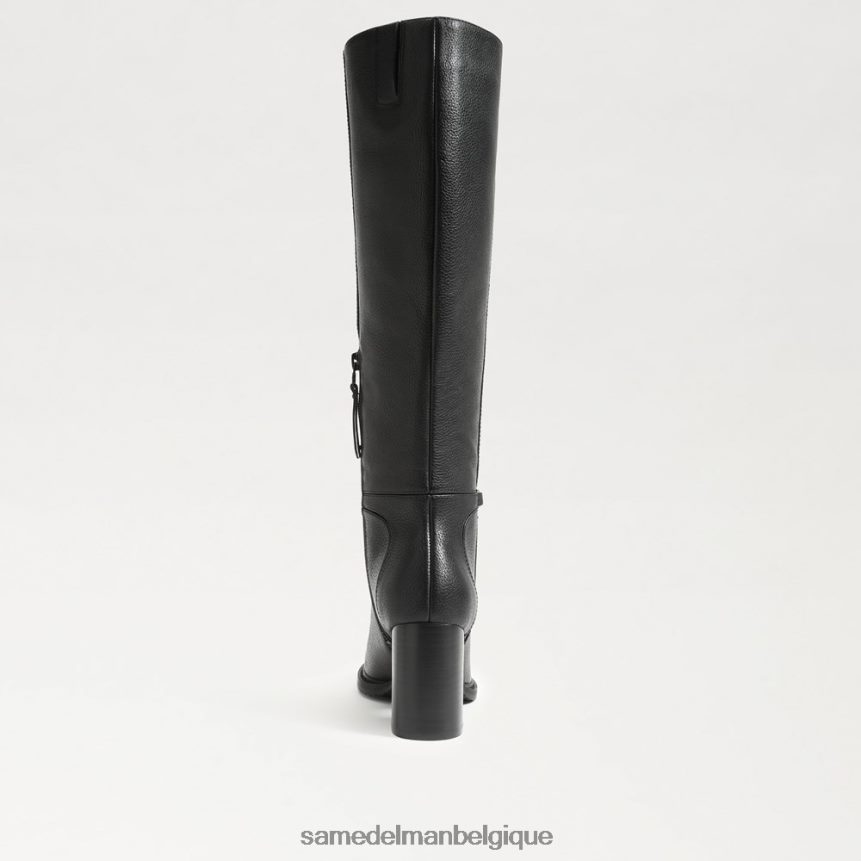 botte haute Elsy Sam Edelman femmes Cuir noir JZ0XZ0798 chaussure