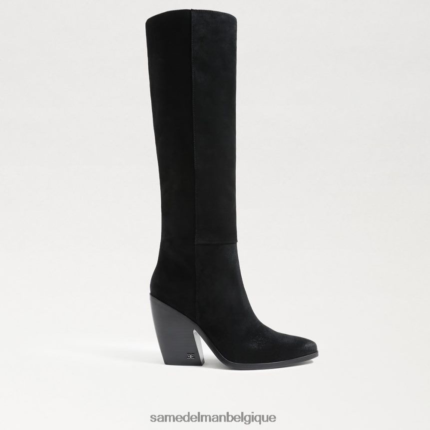 botte haute au genou annabel Sam Edelman femmes Suède noir JZ0XZ0859 chaussure