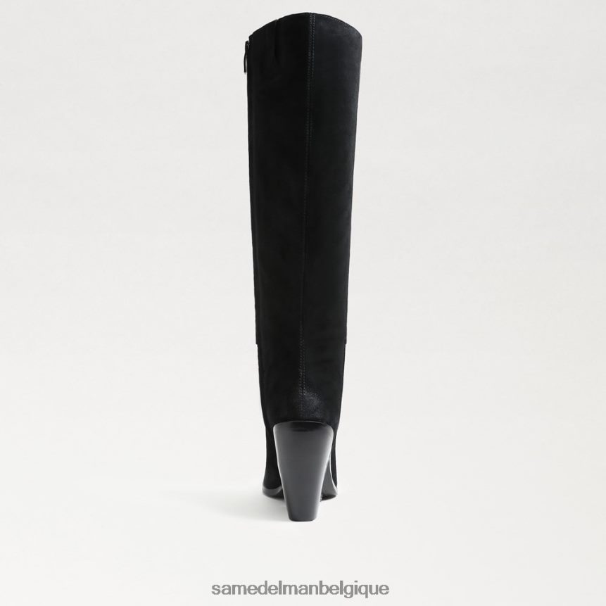 botte haute au genou annabel Sam Edelman femmes Suède noir JZ0XZ0859 chaussure
