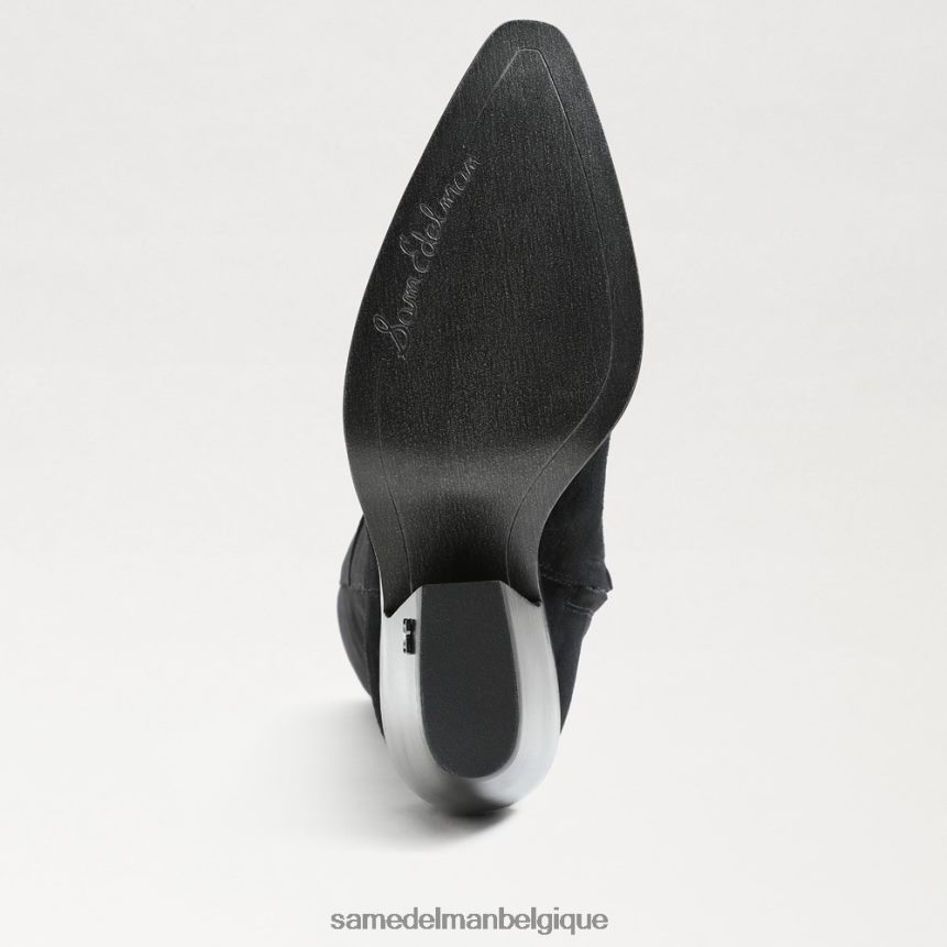 botte haute au genou annabel Sam Edelman femmes Suède noir JZ0XZ0859 chaussure