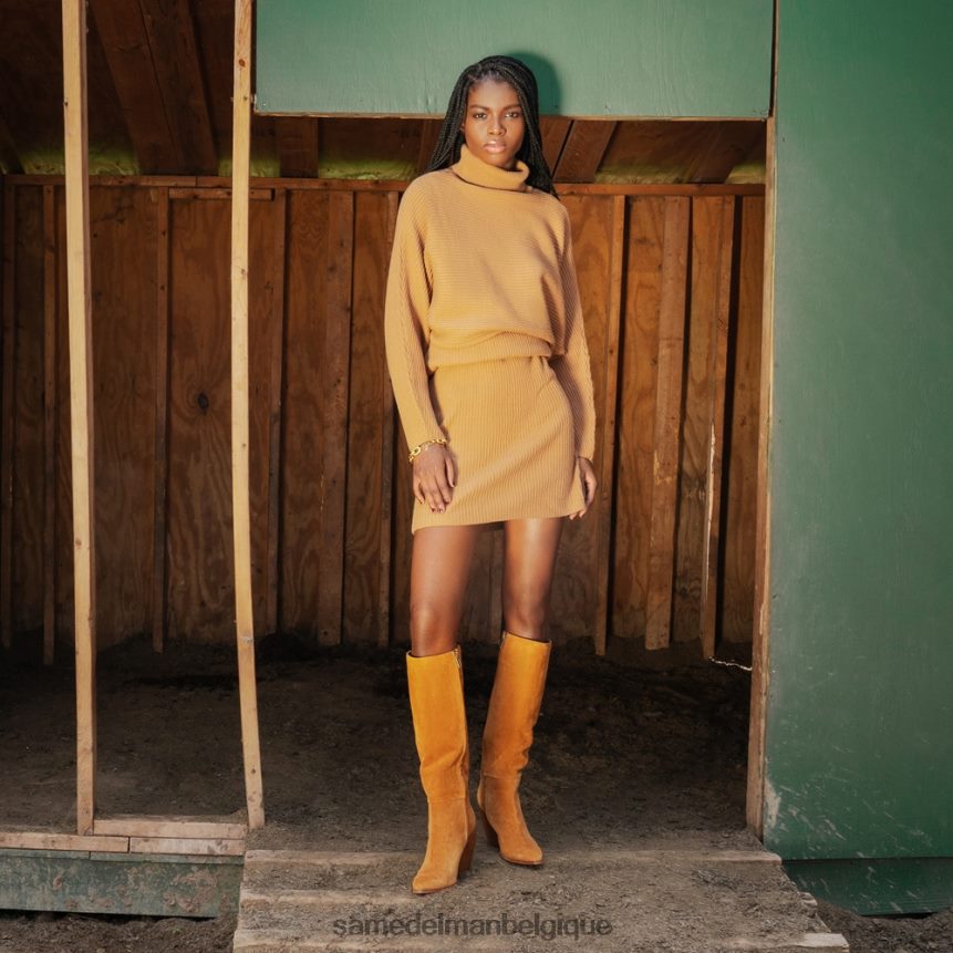 botte haute au genou annabel Sam Edelman femmes Suède noir JZ0XZ0859 chaussure