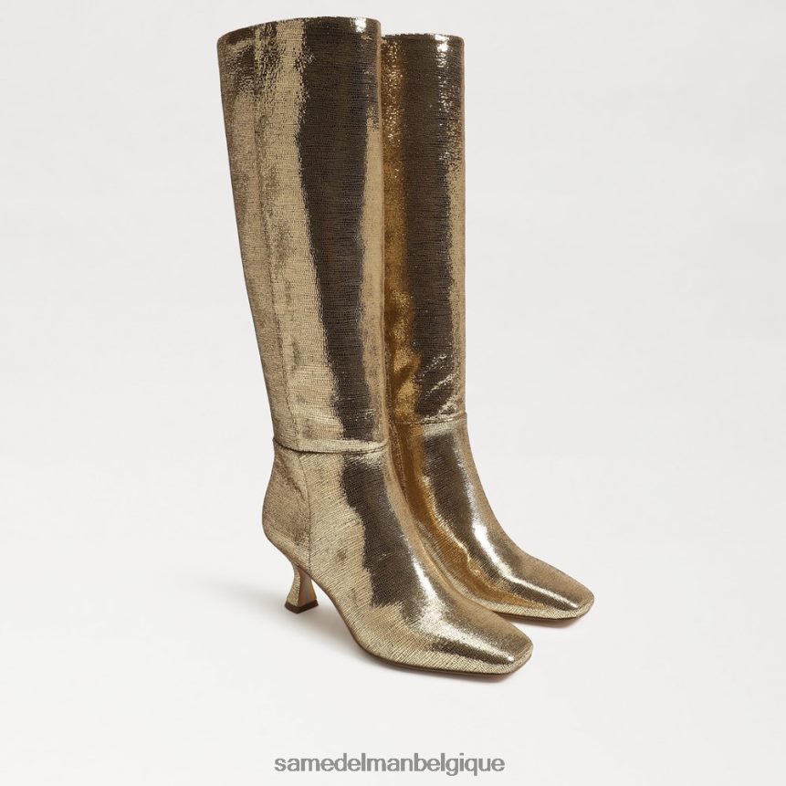 botte haute leigh Sam Edelman femmes mine d'or JZ0XZ0822 chaussure
