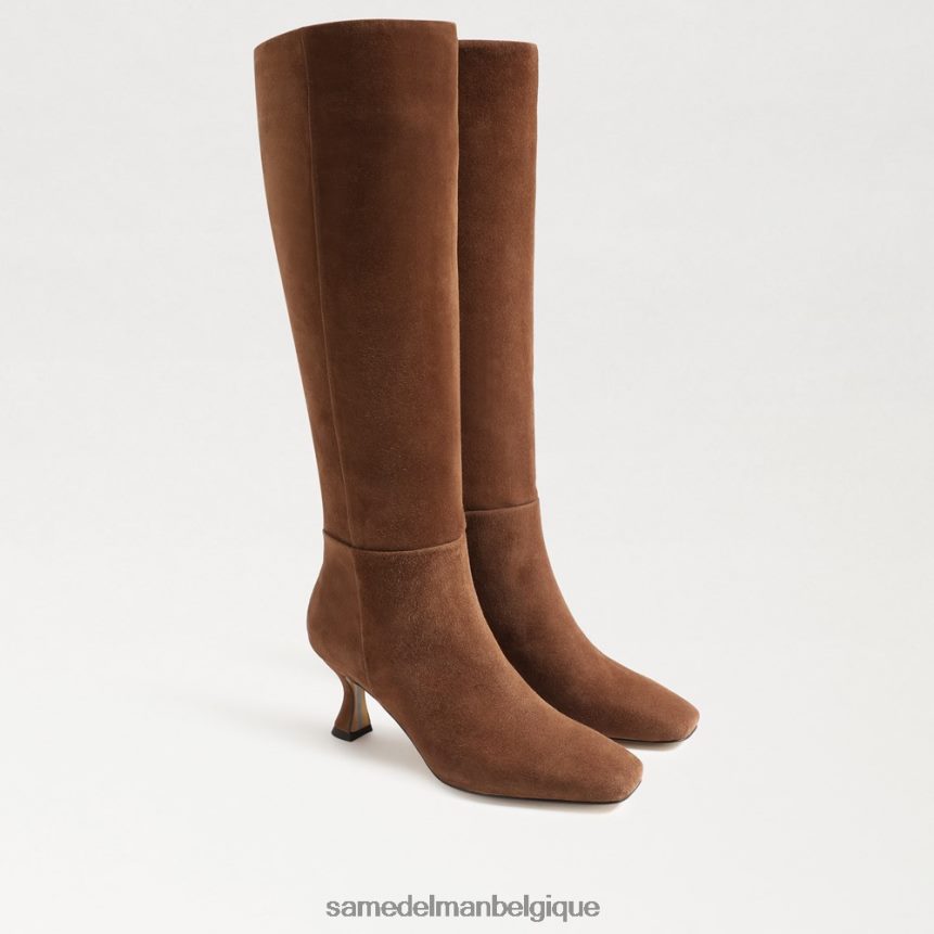 botte haute leigh Sam Edelman femmes noix de coco grillée JZ0XZ0823 chaussure