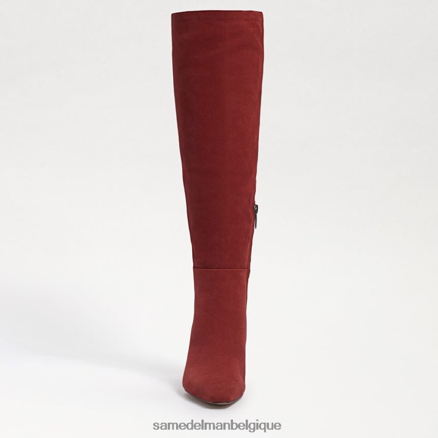 botte hauteur genou sulema Sam Edelman femmes daim brique JZ0XZ0883 chaussure