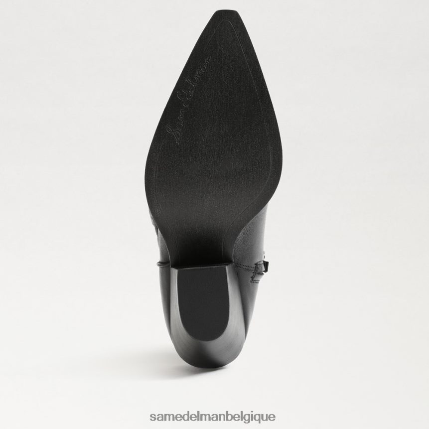 botte western Jamie Sam Edelman femmes Cuir noir JZ0XZ0851 chaussure