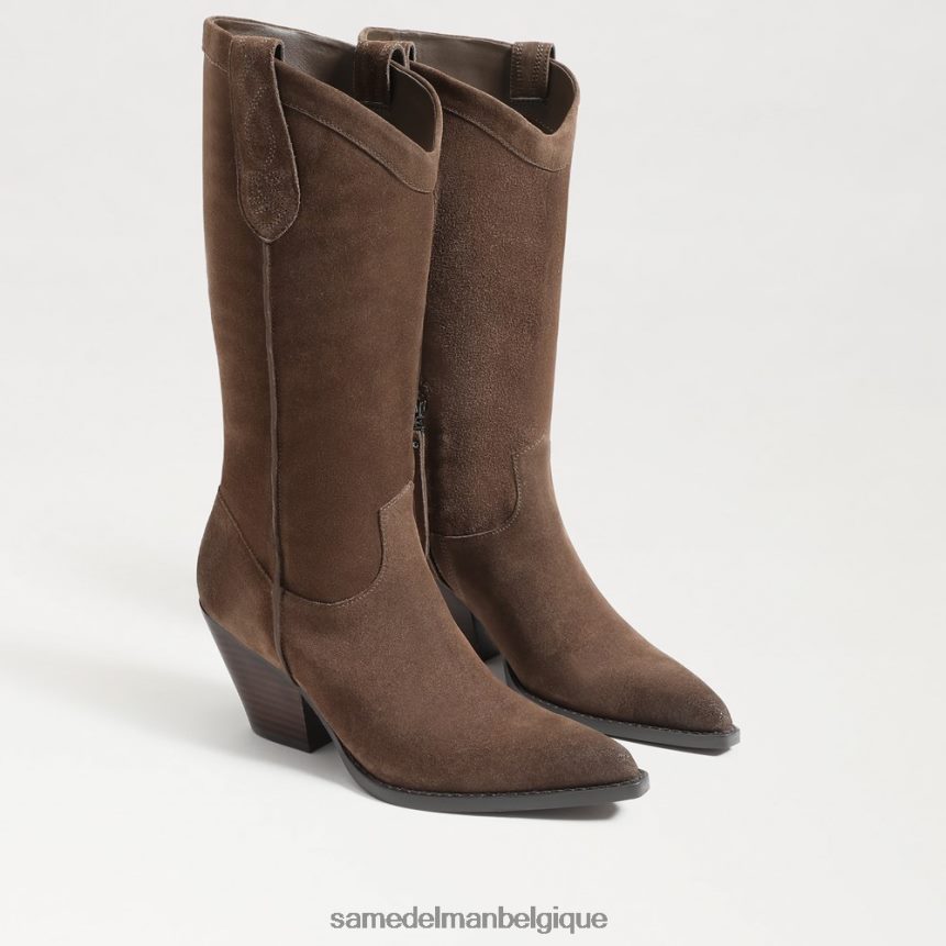 botte western Jamie Sam Edelman femmes taupe olive JZ0XZ0852 chaussure