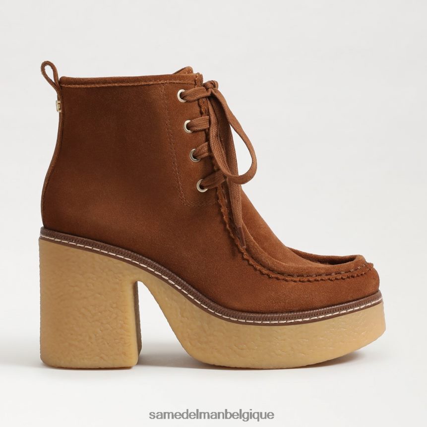 bottines à lacets shaw Sam Edelman femmes marron frontière JZ0XZ0844 chaussure