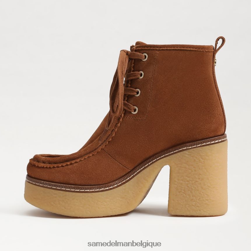 bottines à lacets shaw Sam Edelman femmes marron frontière JZ0XZ0844 chaussure