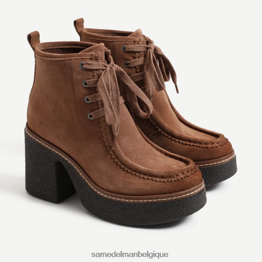bottines à lacets shaw Sam Edelman femmes marron noyer JZ0XZ0842 chaussure
