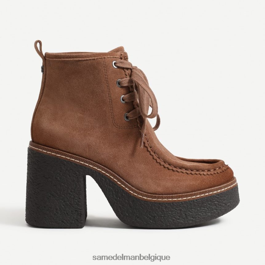 bottines à lacets shaw Sam Edelman femmes marron noyer JZ0XZ0842 chaussure