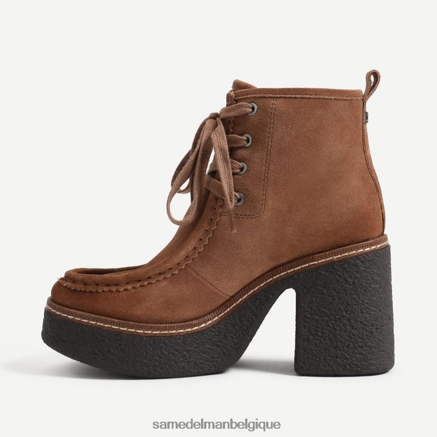 bottines à lacets shaw Sam Edelman femmes marron noyer JZ0XZ0842 chaussure