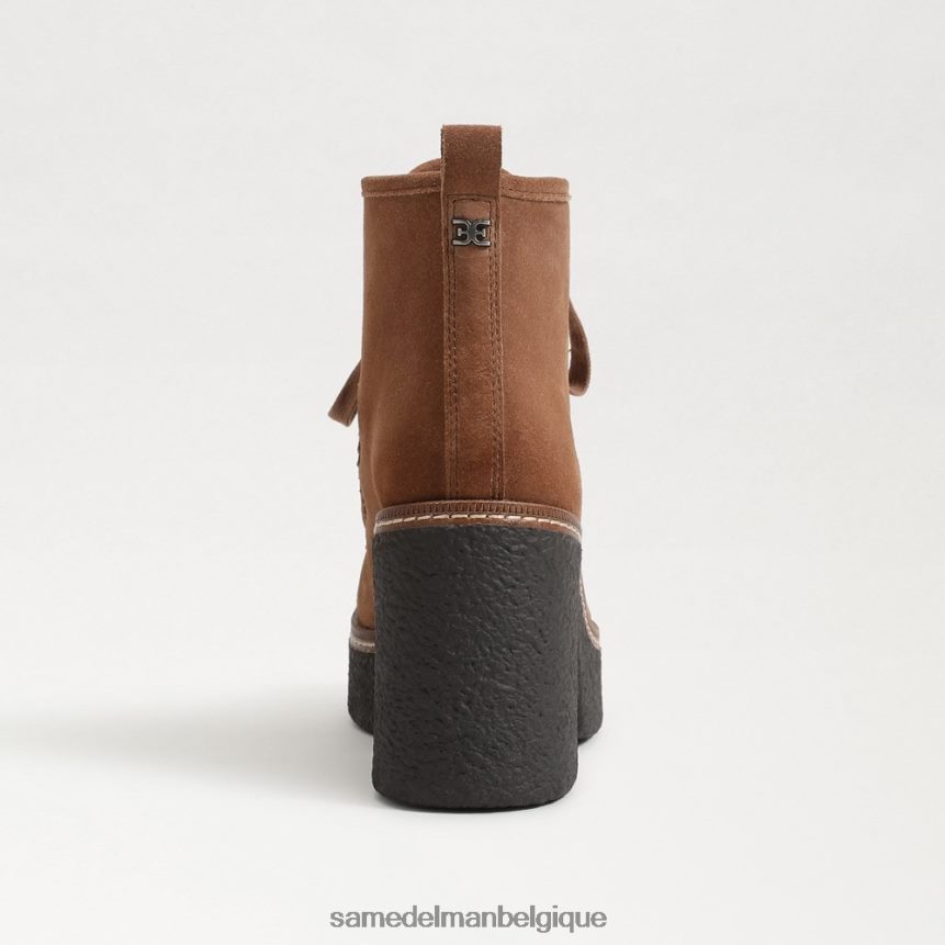 bottines à lacets shaw Sam Edelman femmes marron noyer JZ0XZ0842 chaussure