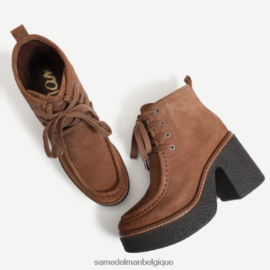 bottines à lacets shaw Sam Edelman femmes marron noyer JZ0XZ0842 chaussure