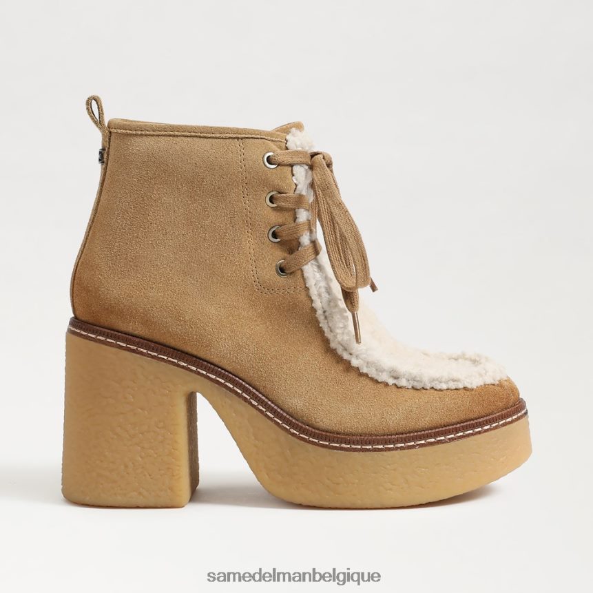 bottines à lacets shaw Sam Edelman femmes sable sont/brume naturelle JZ0XZ0845 chaussure