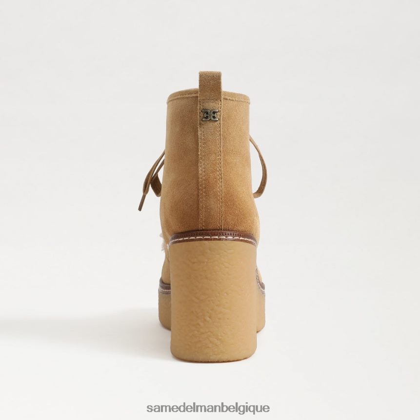 bottines à lacets shaw Sam Edelman femmes sable sont/brume naturelle JZ0XZ0845 chaussure