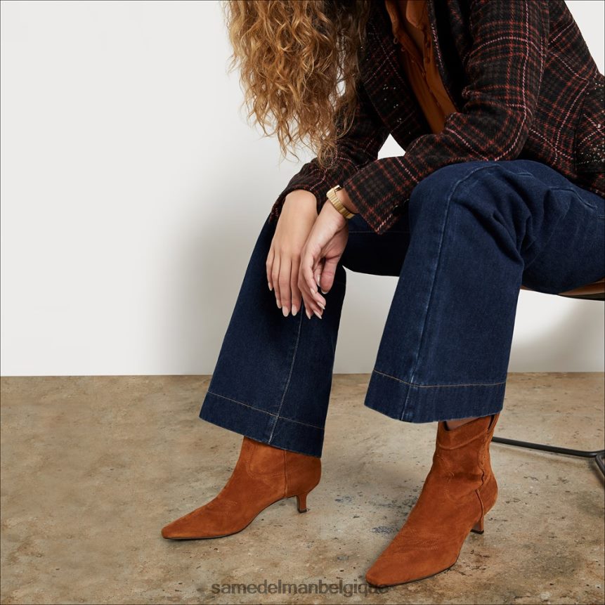 bottines taryn Sam Edelman femmes marron frontière JZ0XZ0810 chaussure