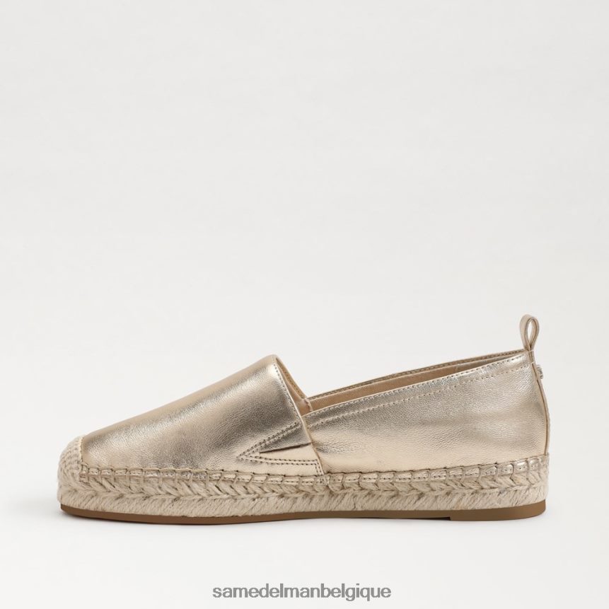 espadrilles krista Sam Edelman femmes feuille d'or JZ0XZ0278 chaussure