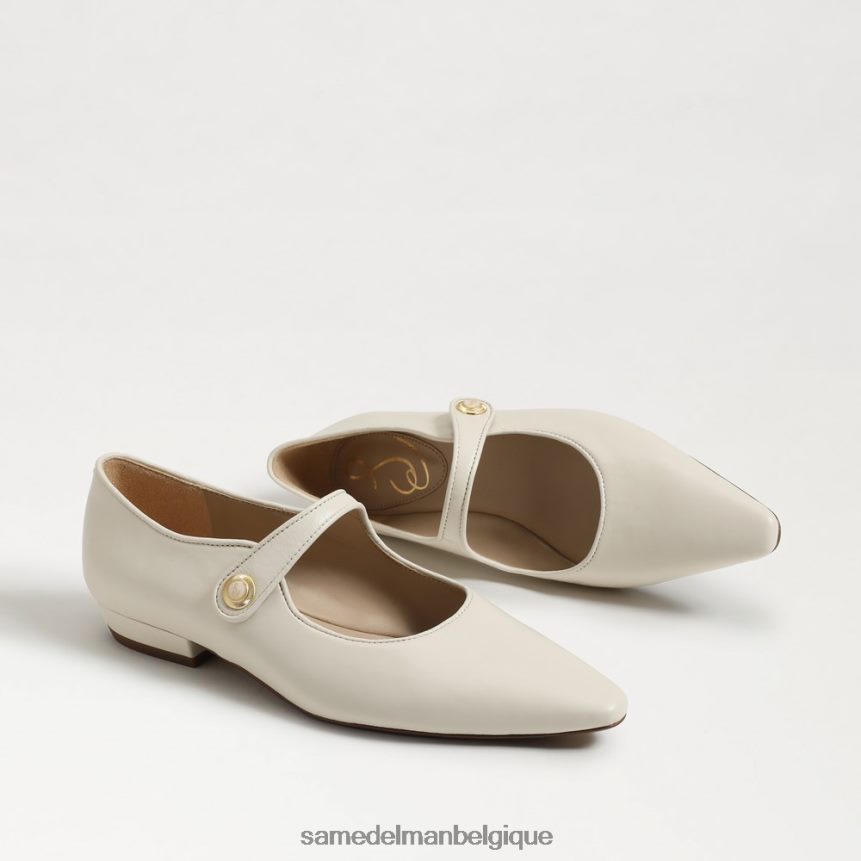 jene mary jane bout pointu plat Sam Edelman femmes ivoire moderne JZ0XZ0542 chaussure