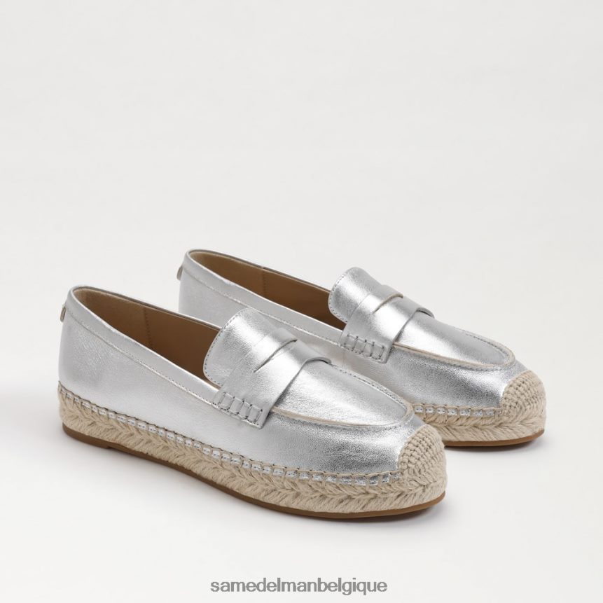 mocassins plats espadrilles kai Sam Edelman femmes argent doux JZ0XZ0203 chaussure