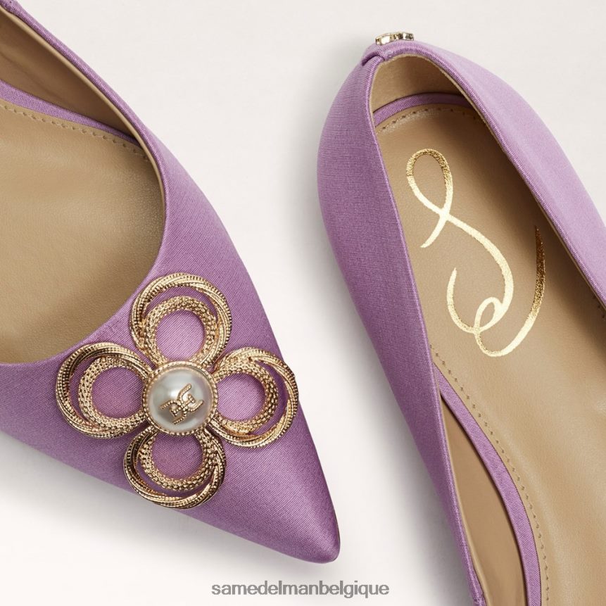 wanda tour bout pointu plat Sam Edelman femmes lilachaze JZ0XZ0272 chaussure
