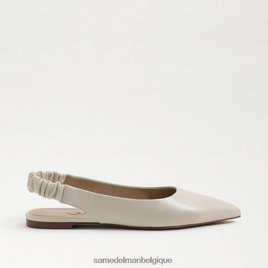 Whitney à bride arrière et bout pointu Sam Edelman femmes cuir ivoire moderne JZ0XZ0737 chaussure