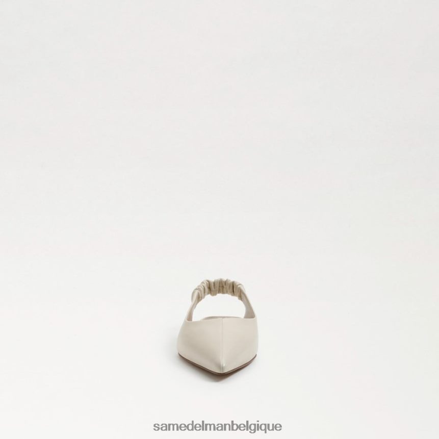 Whitney à bride arrière et bout pointu Sam Edelman femmes cuir ivoire moderne JZ0XZ0737 chaussure