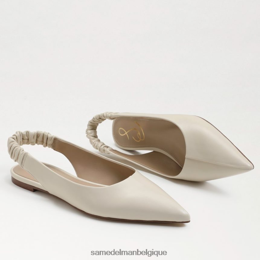 Whitney à bride arrière et bout pointu Sam Edelman femmes cuir ivoire moderne JZ0XZ0737 chaussure