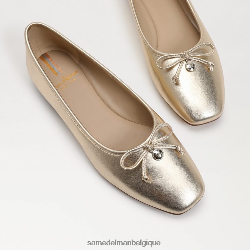 ballerine prairie Sam Edelman femmes feuille d'or JZ0XZ0172 chaussure