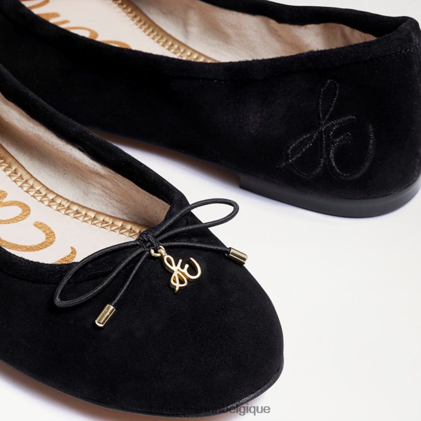 ballerines Felicia Sam Edelman femmes Suède noir JZ0XZ0133 chaussure