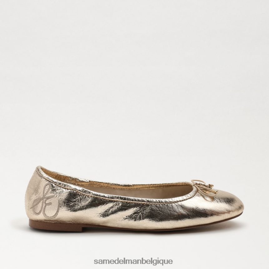 ballerines Felicia Sam Edelman femmes cuir à la feuille d'or JZ0XZ0129 chaussure