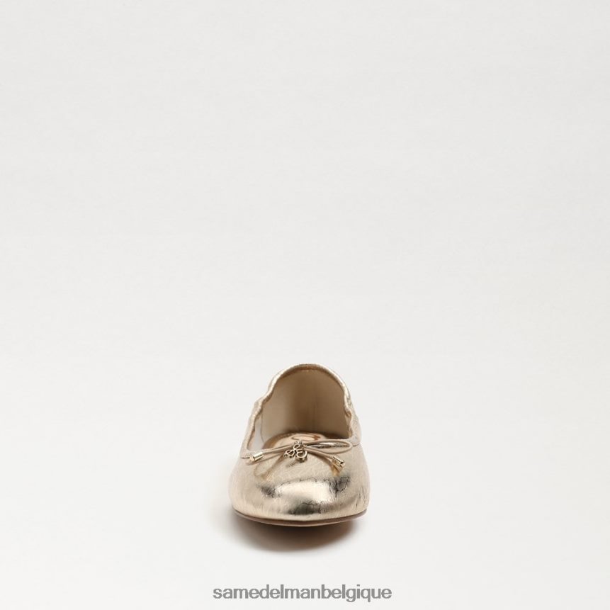 ballerines Felicia Sam Edelman femmes cuir à la feuille d'or JZ0XZ0129 chaussure