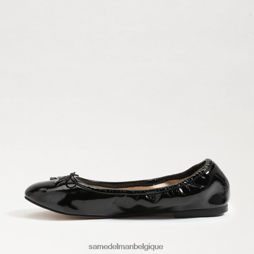 ballerines Felicia Sam Edelman femmes vernis noir JZ0XZ0131 chaussure
