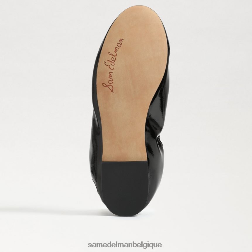 ballerines Felicia Sam Edelman femmes vernis noir JZ0XZ0131 chaussure