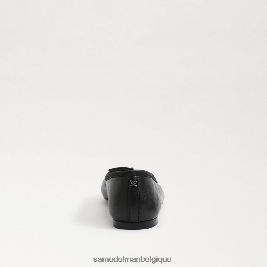 ballerines felicia luxe Sam Edelman femmes Cuir noir JZ0XZ0284 chaussure