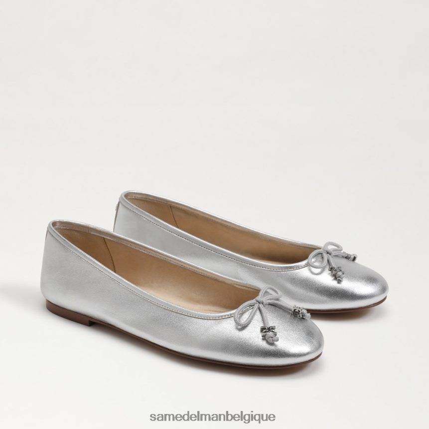ballerines felicia luxe Sam Edelman femmes argent doux JZ0XZ0290 chaussure