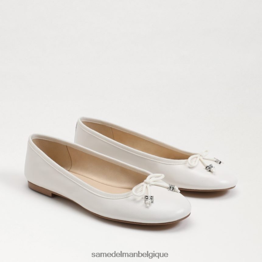 ballerines felicia luxe Sam Edelman femmes blanc brillant JZ0XZ0287 chaussure
