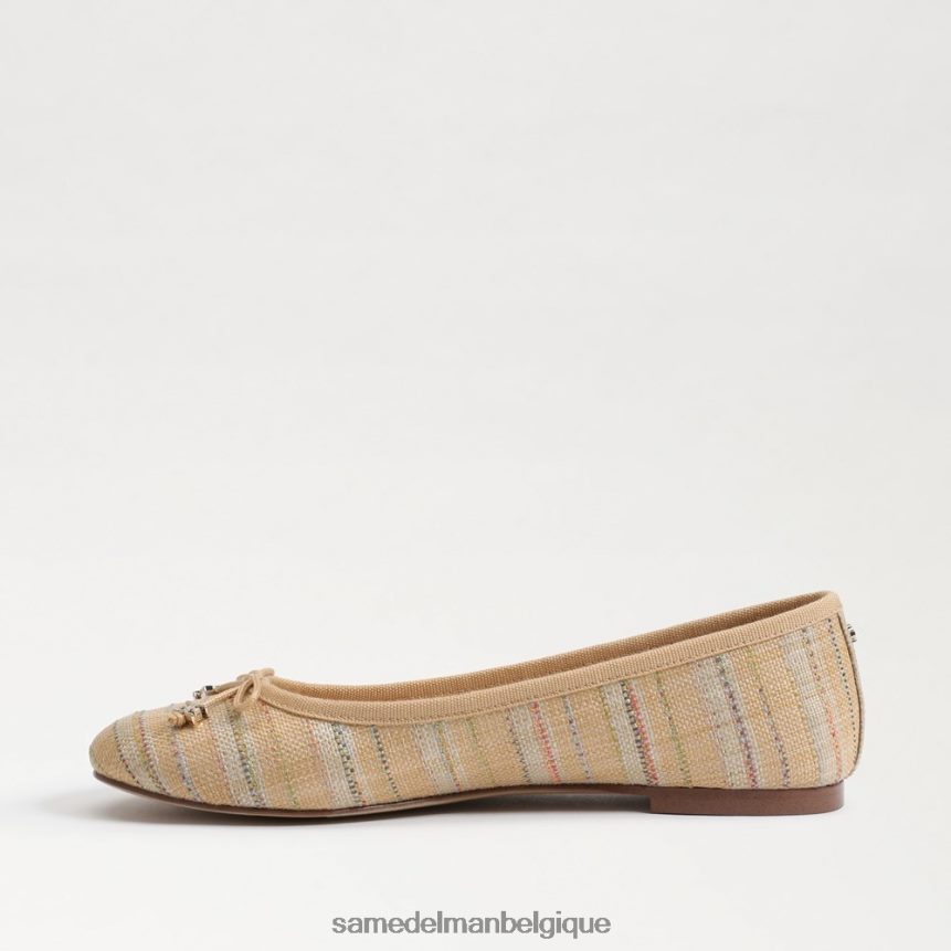ballerines felicia luxe Sam Edelman femmes raphia multi naturel JZ0XZ0281 chaussure